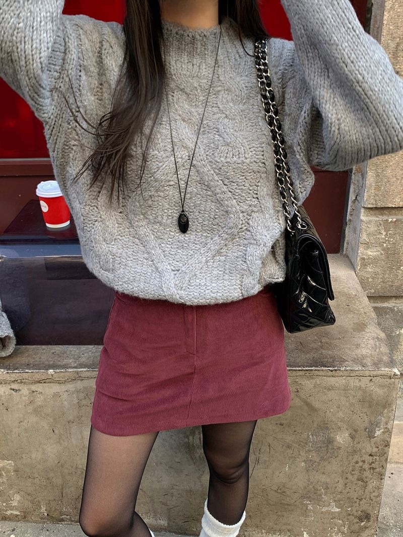 [MADE] MUHR HIGH-NECK CABLE KNIT