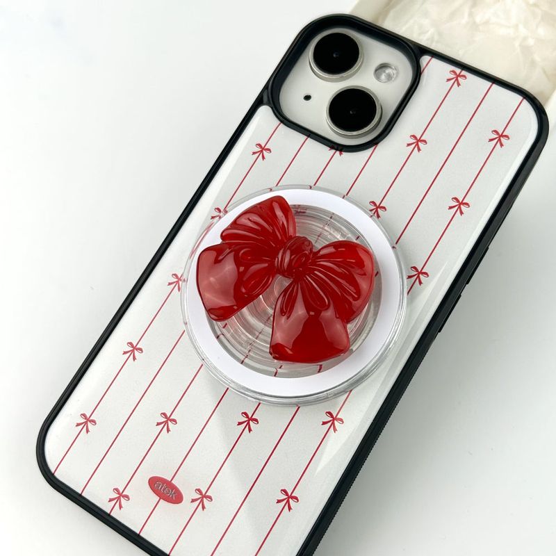 Strip Ribbon Magsafe Glass Bumper Case
