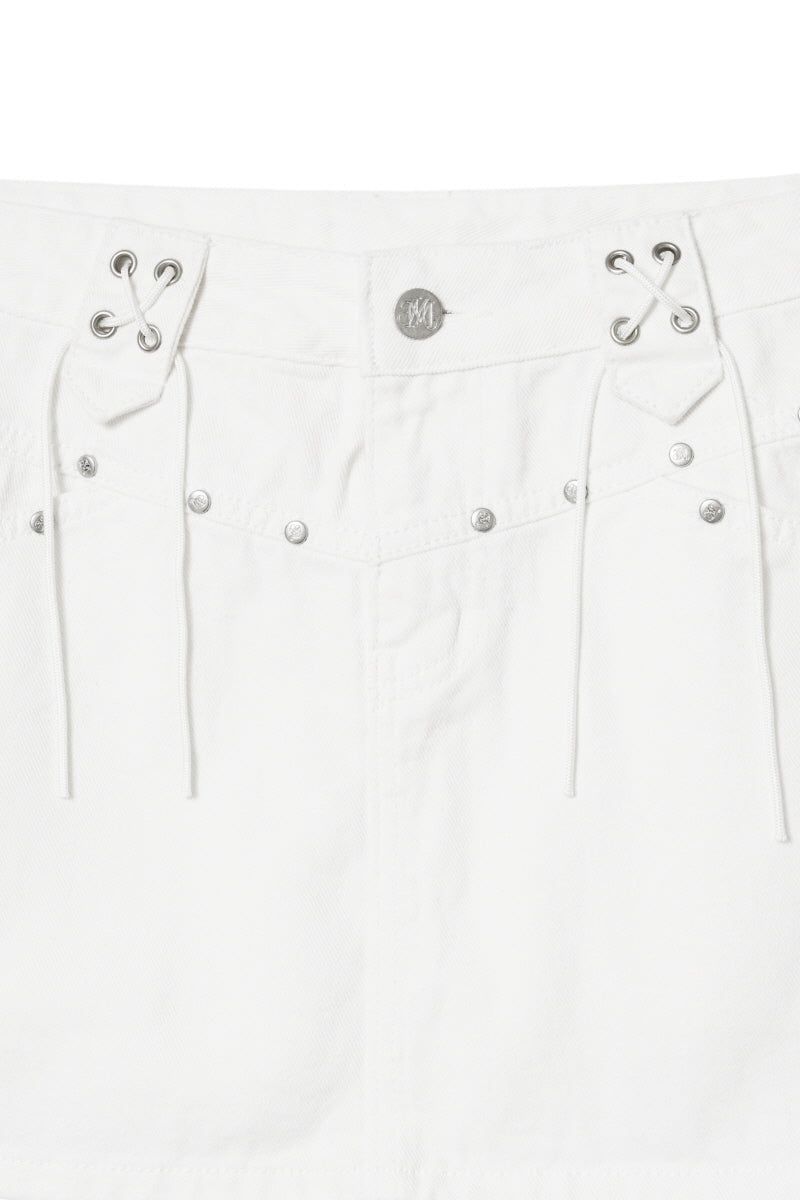 belt skirt (white)