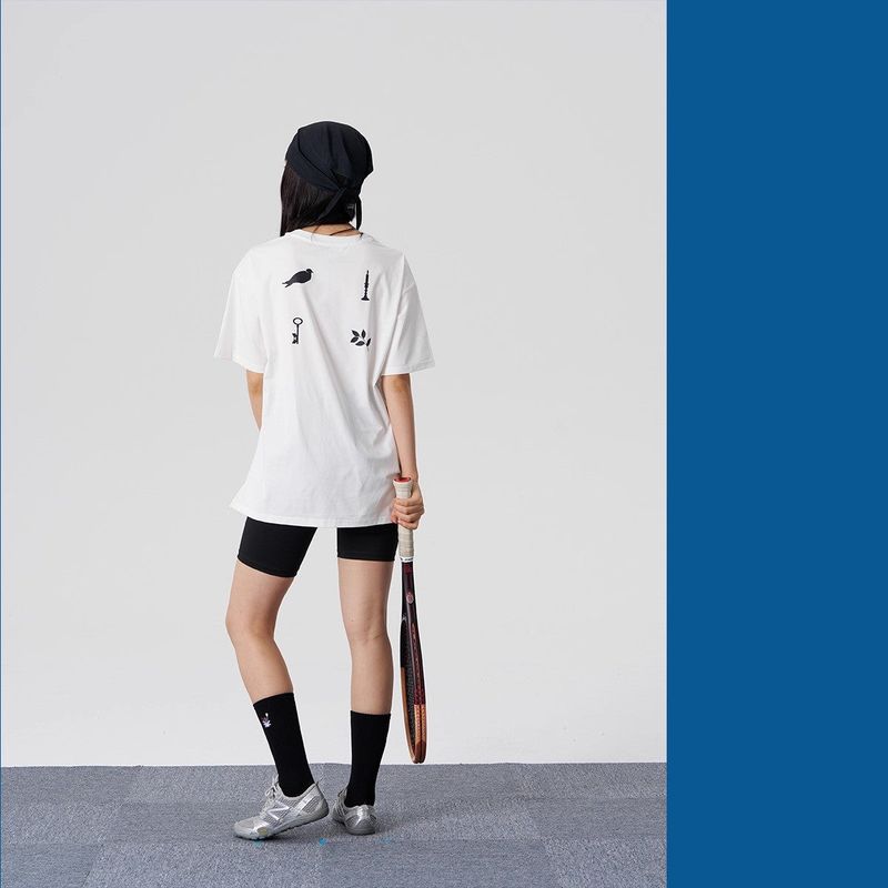 FMACM Embroidered Print Short-Sleeve T-Shirt