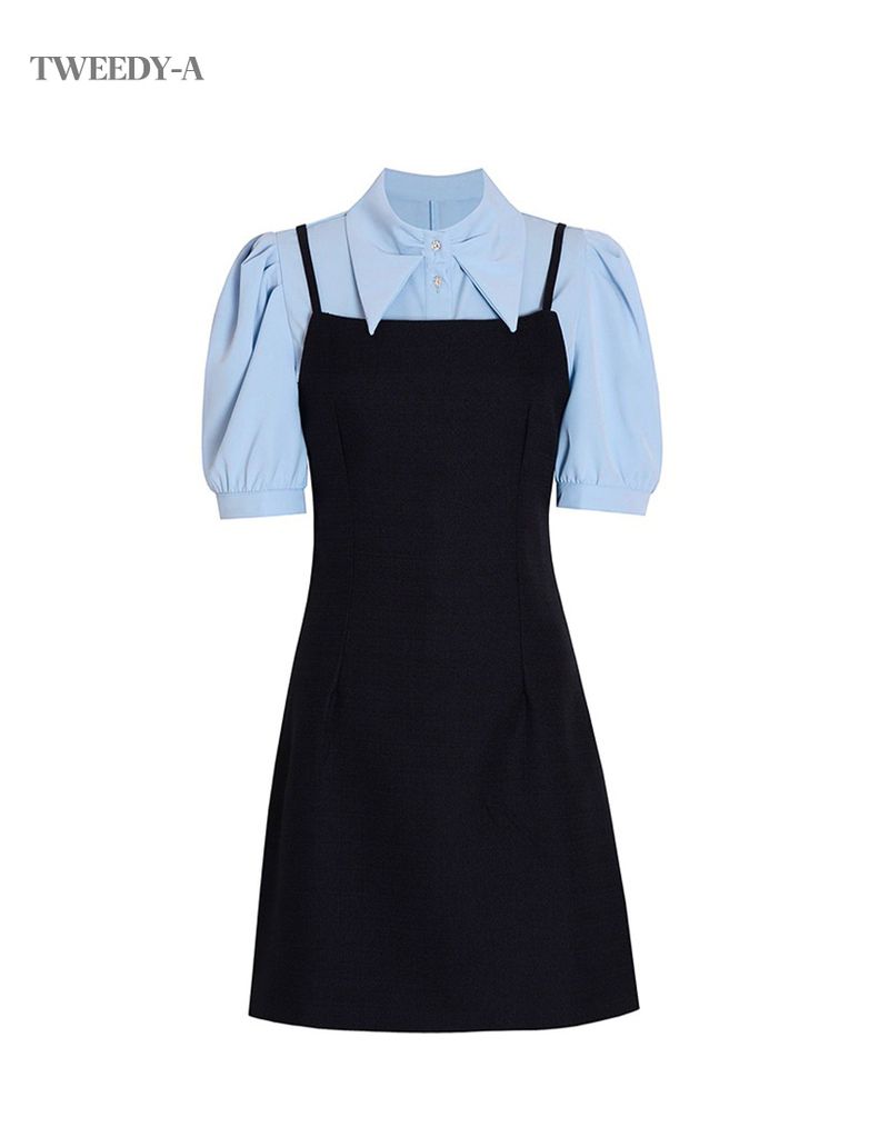 TWEEDY-A（ツウィーディア）の「マーブラウスビスチェドレスセットショートver. / Mer blouse bustier dress set Short ver（Dresses）」