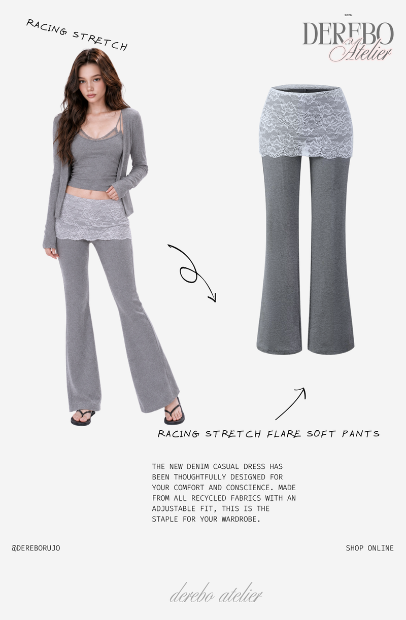 Racing Stretch Flare Soft Pants