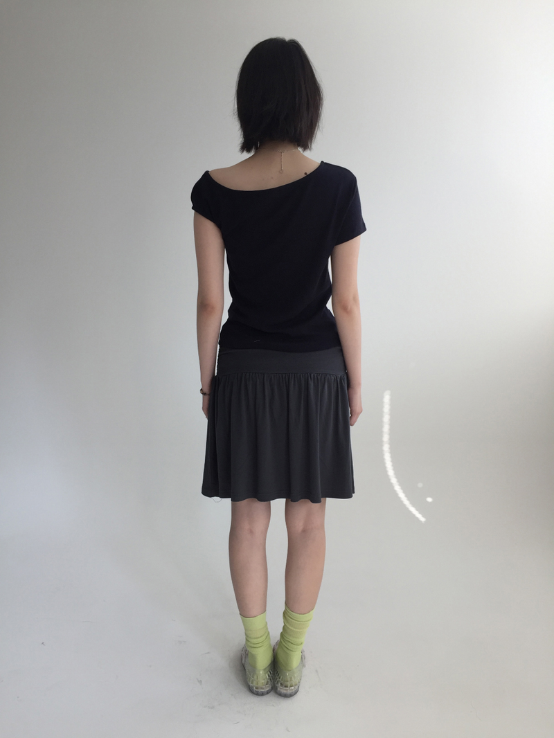 Moa Shirred Midi Skirt (4color) 