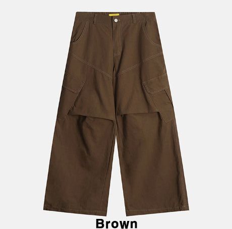 Jodi diagonal pintuck cargo pants