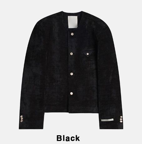 Ekkeullo Collar Less Tweed Blazer