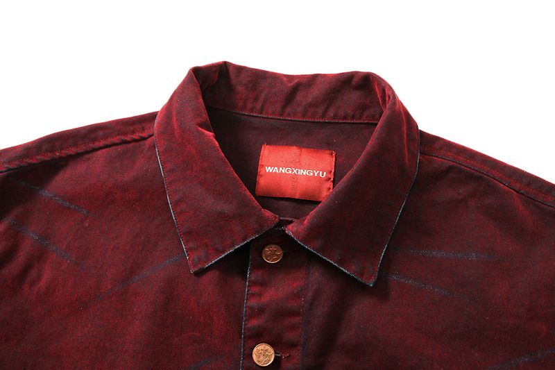 BLAZE WASHED FLOCKED DENIM SHIRT