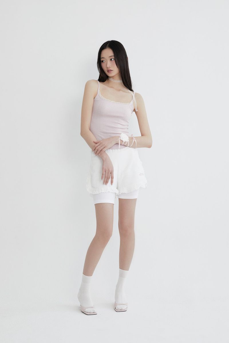 Frill lace Sleeveless (PINK)