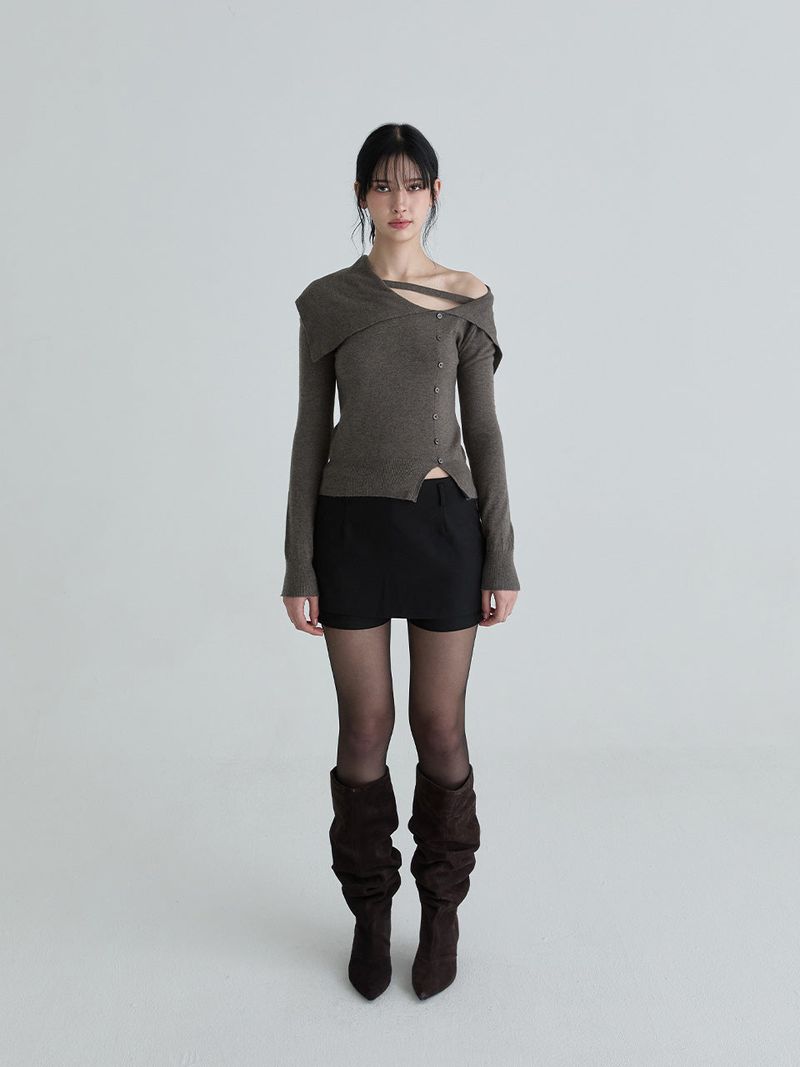 Sailor strap knit (Charcoal)
