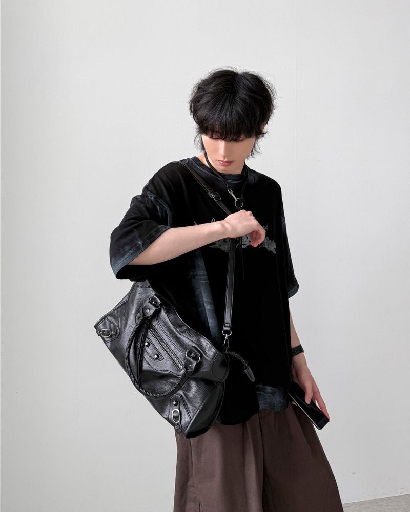 Anarchy Rivet Leather Bag