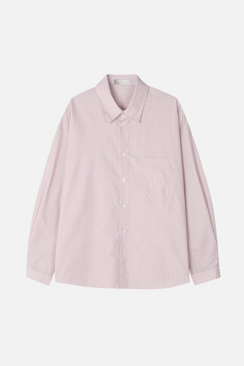 Pint stripe over fit shirt