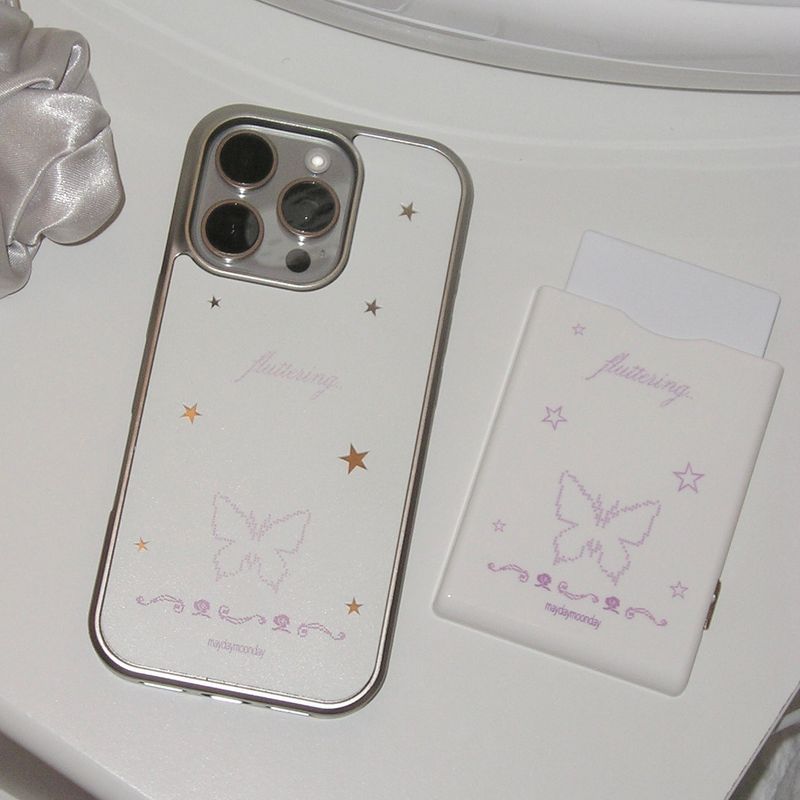 Butterfly Mirror Bumper Case (2 Color)(MagSafe)