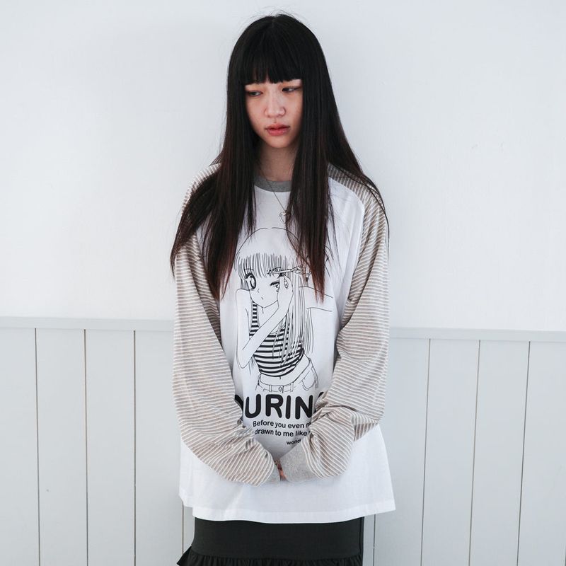 wonder visitor（ワンダービジター）の「ユリナラグラン LS-T [White]（トップス）」