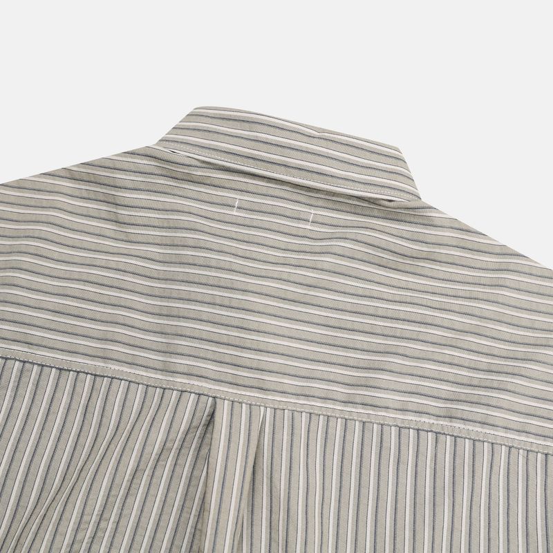 Arc striped cropped shirt