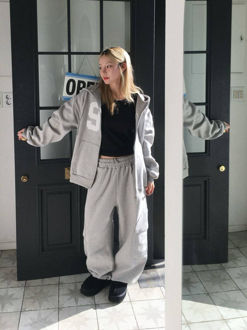 [SET] 99 Round Sweat Hoodie (3c)