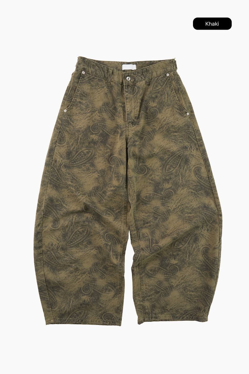 Mora paisley curved pants
