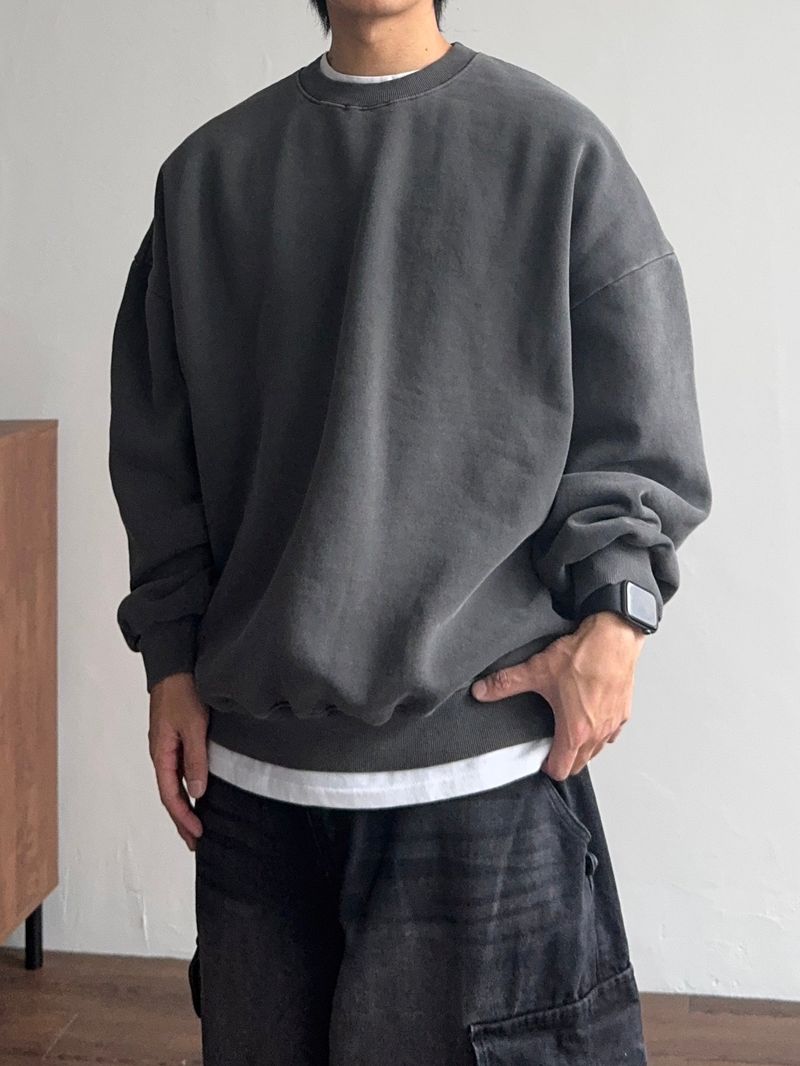 GROOM(グルーム)の「Over Pigment Round Sweatshirt (No.798)(Tops)」
