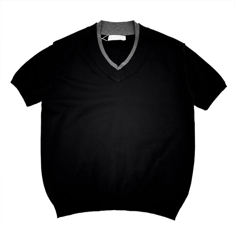 Mary V-neck Half Knit