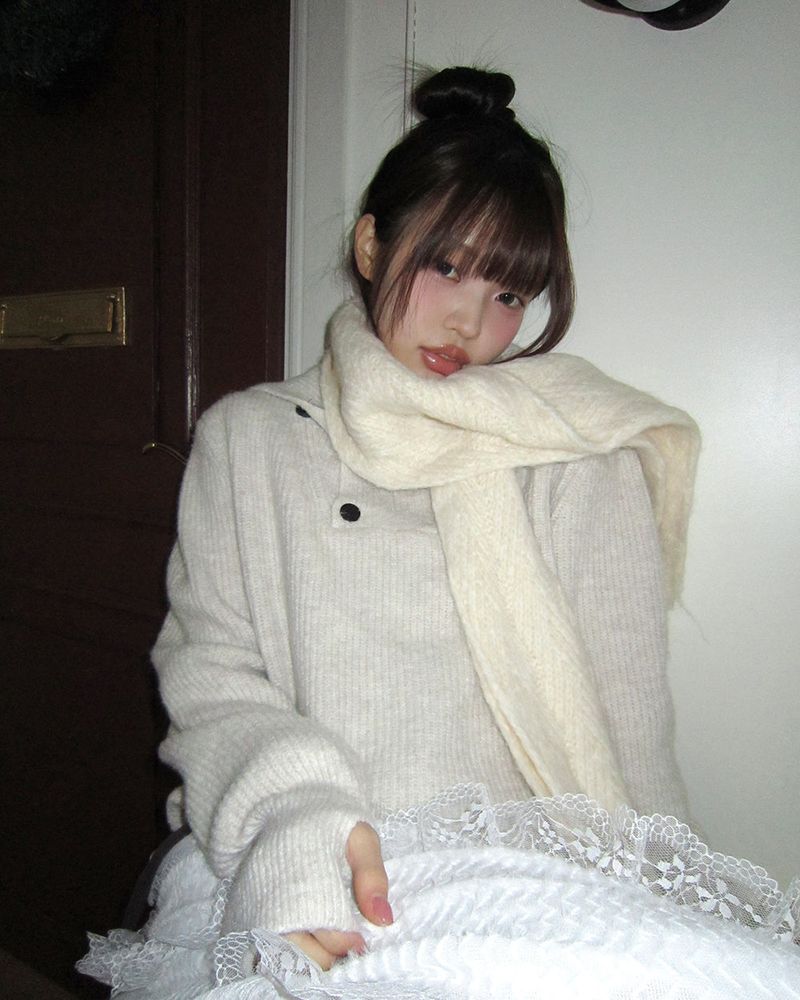 WONDER WONDER（ワンダーワンダー）の「Pimo Cable-Knit Muffler（Fashion Accessories）」