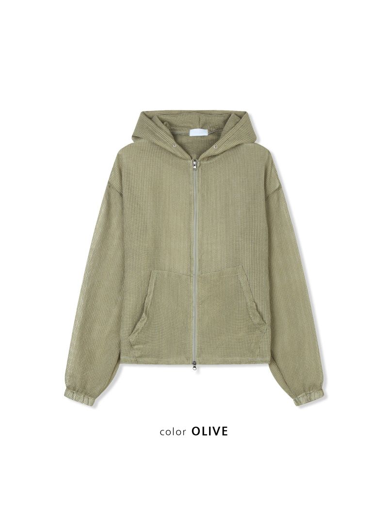 Noka Mesh Hooded Zip Up