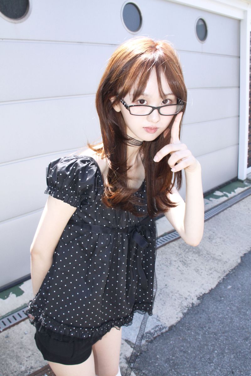 DOT SCARF LACE BLOUSE (2color)