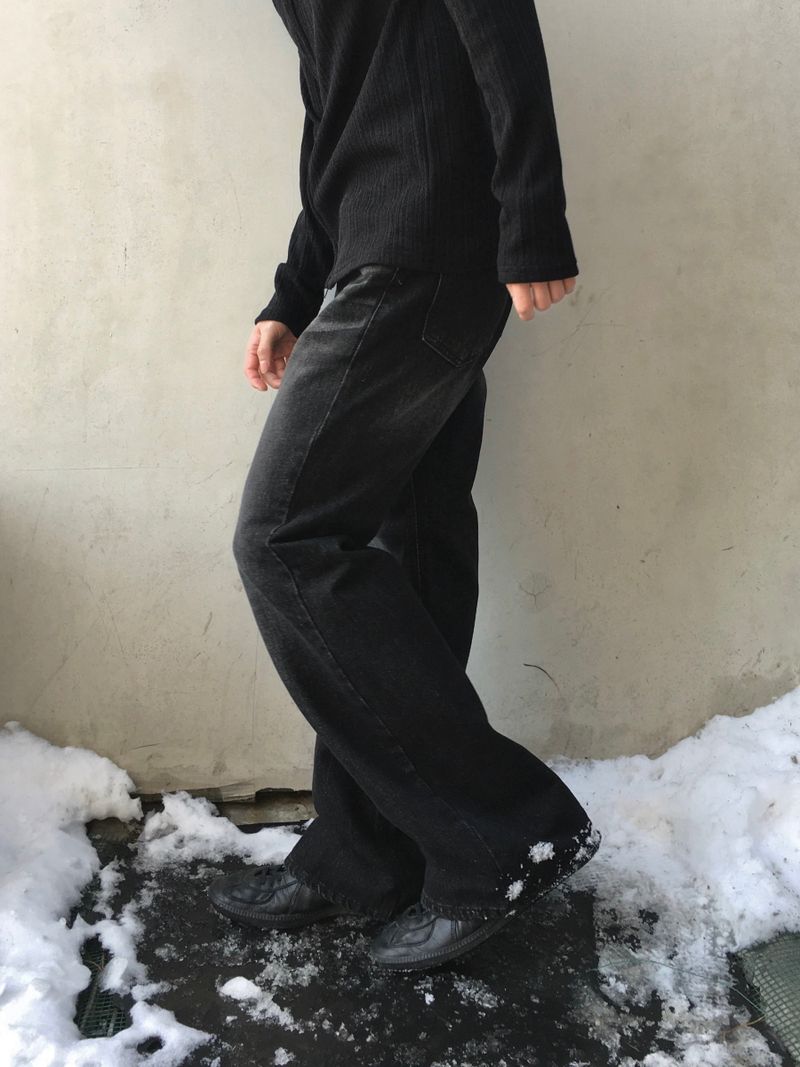 Charen Flare Denim Pants 2C