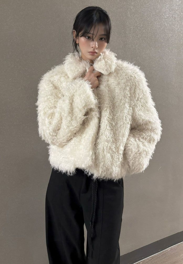 EEUN（イウン）の「Chocolate Hairy Fur Jacket（Jackets/Outerwear）」