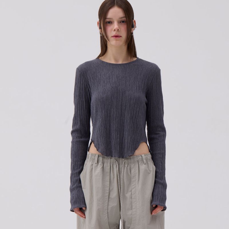 AACA（アカ）の「クリーストップ Gray（トップス）」