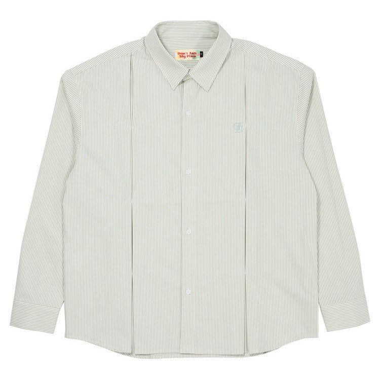 Don't Ask My Plan (DAMP)(ドントアスクマイプラン)の「STRIPE WIDE SHIRT_GREEN(Tops)」