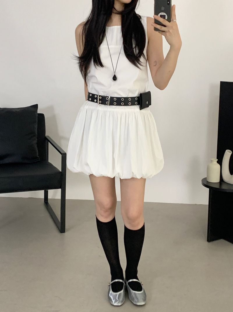 Berard Balloon Sleeveless Mini Dress