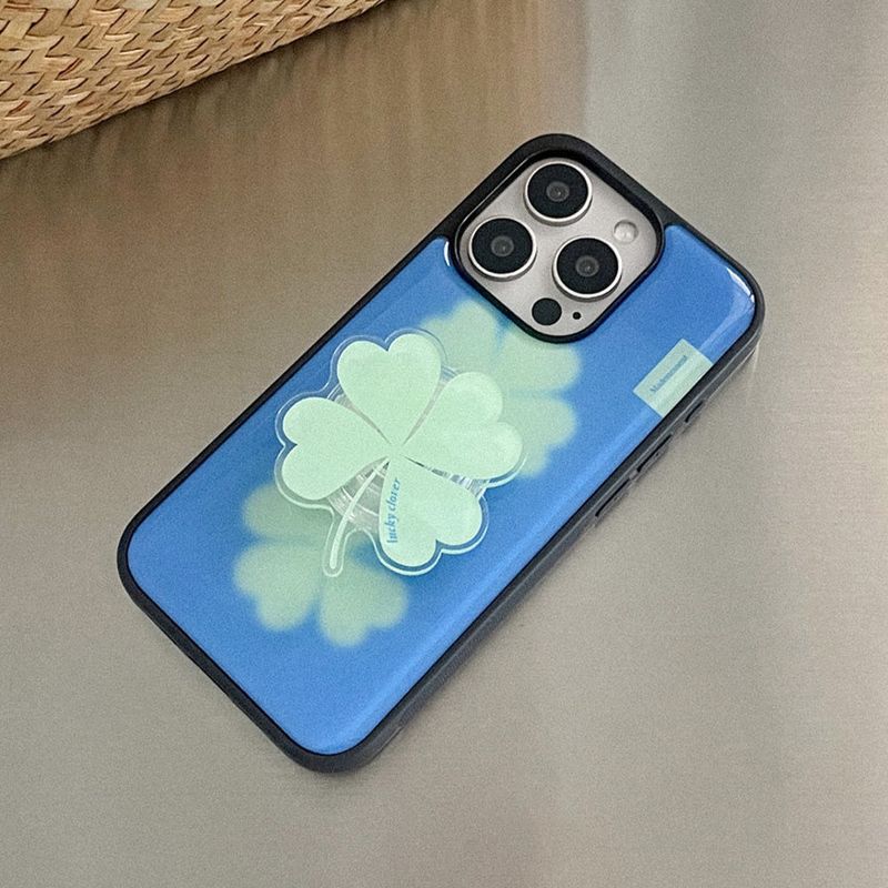 [Mademoment] lucky clover design iphone epoxy case