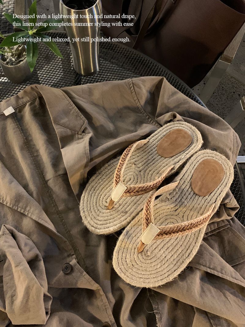 LOOKPLE（ルックプル）の「Look Weiss Espadro flip-flops（Shoes）」