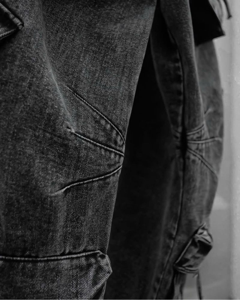 WASH-DENIM PANTS QUAD POCKET