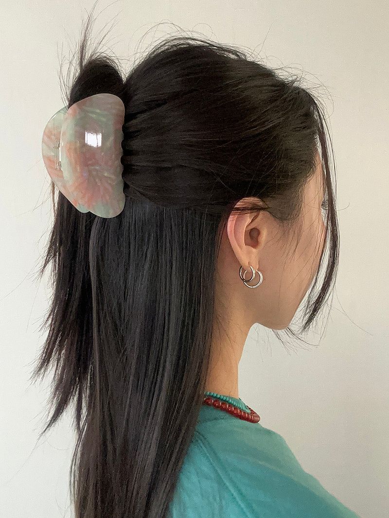 peach mint hair clip