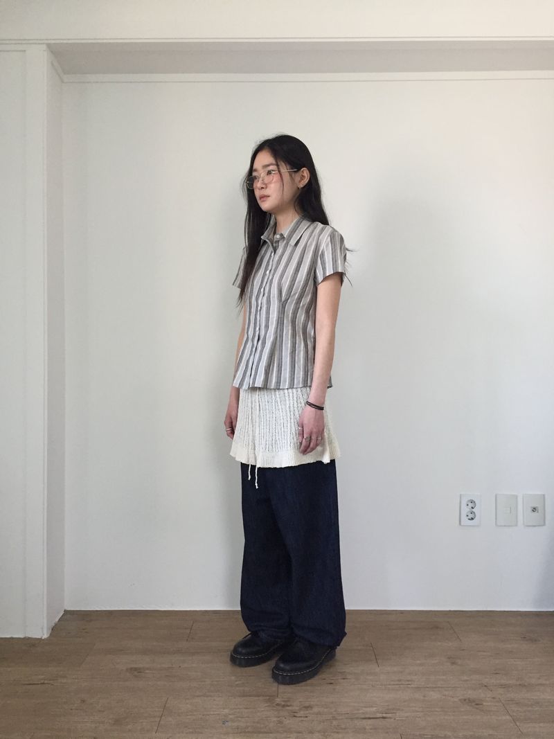 Layered Summer Knit Skirt (2color)