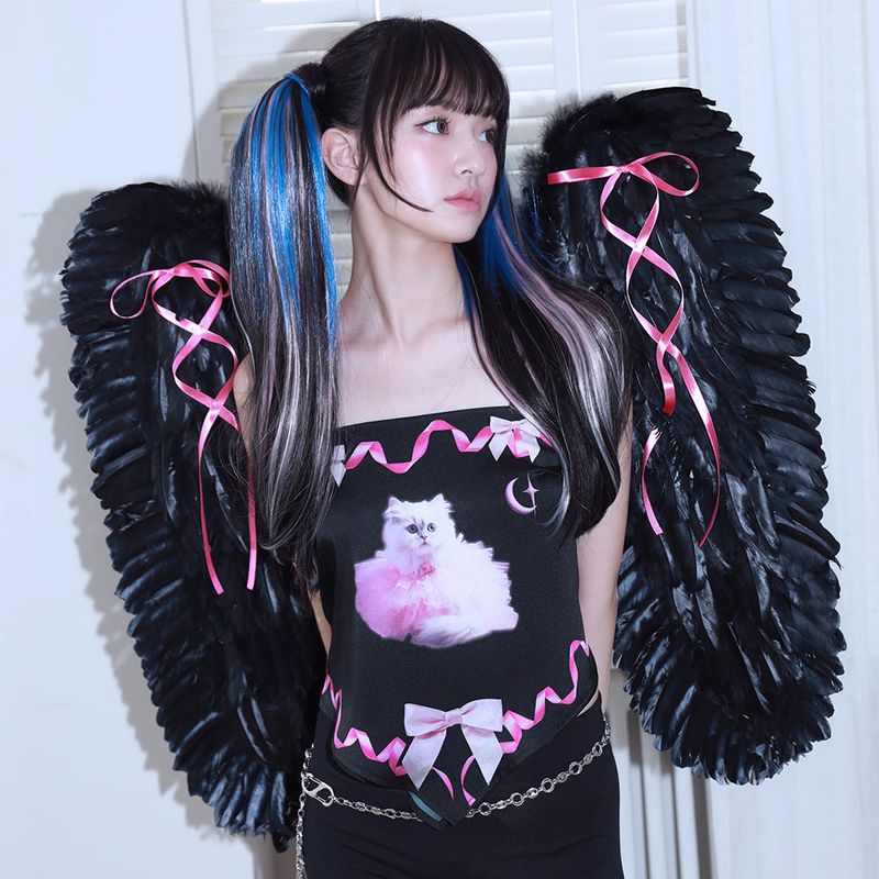 0 2 ballerina cat scarf top