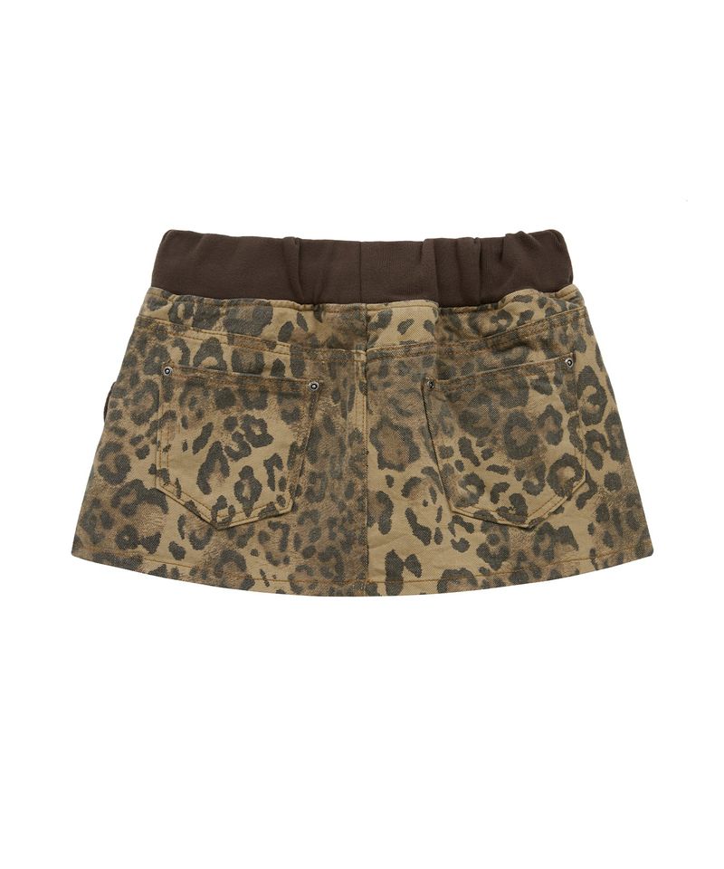 bd leopard skirt (beige)