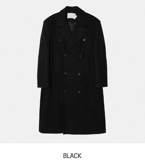 Moi Side Pocket Double Long Coat
