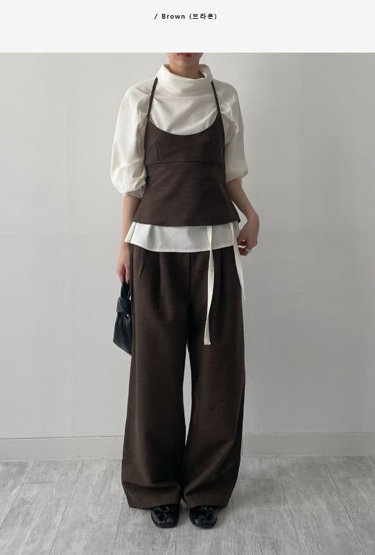 [Setup Available] Pepper Halter Neck Layered Bustier