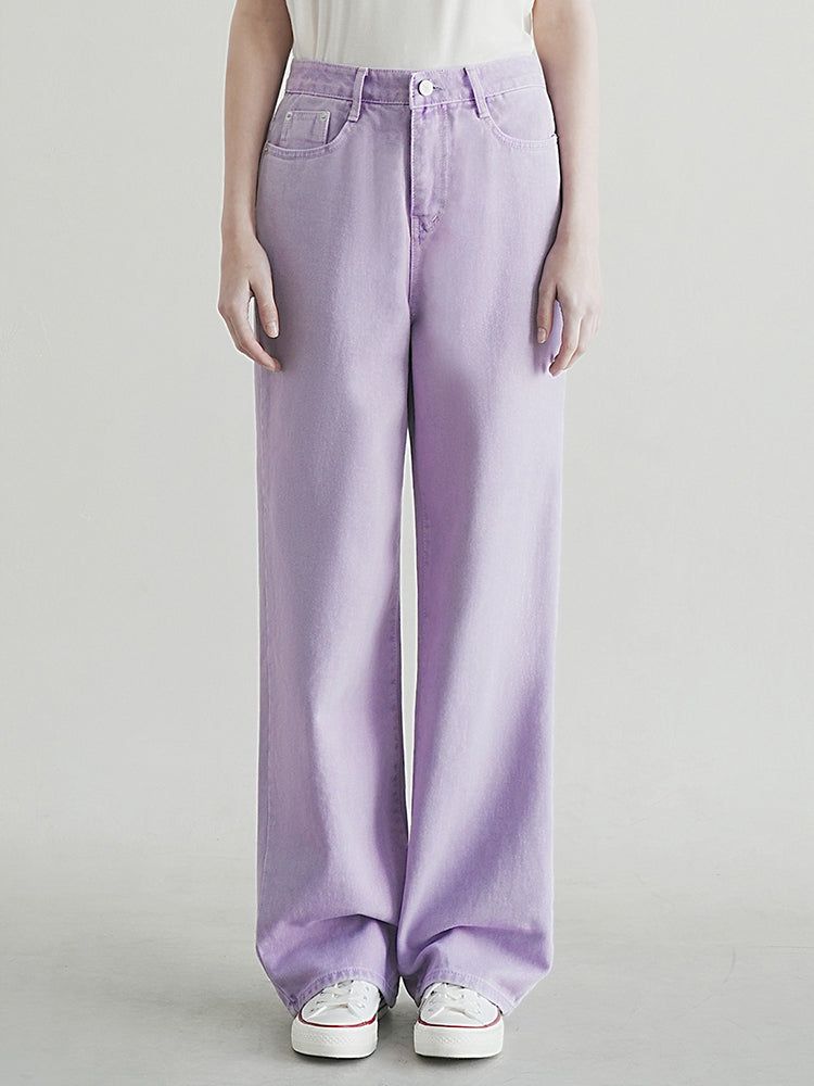 WAAR（ワル）の「W104 DYEING WIDE PANTS_PURPLE（Pants）」