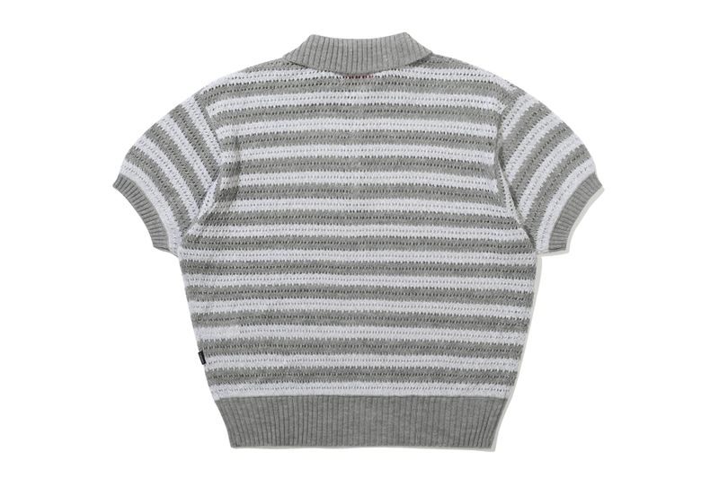 PUNCHING KNIT POLO_GRAY