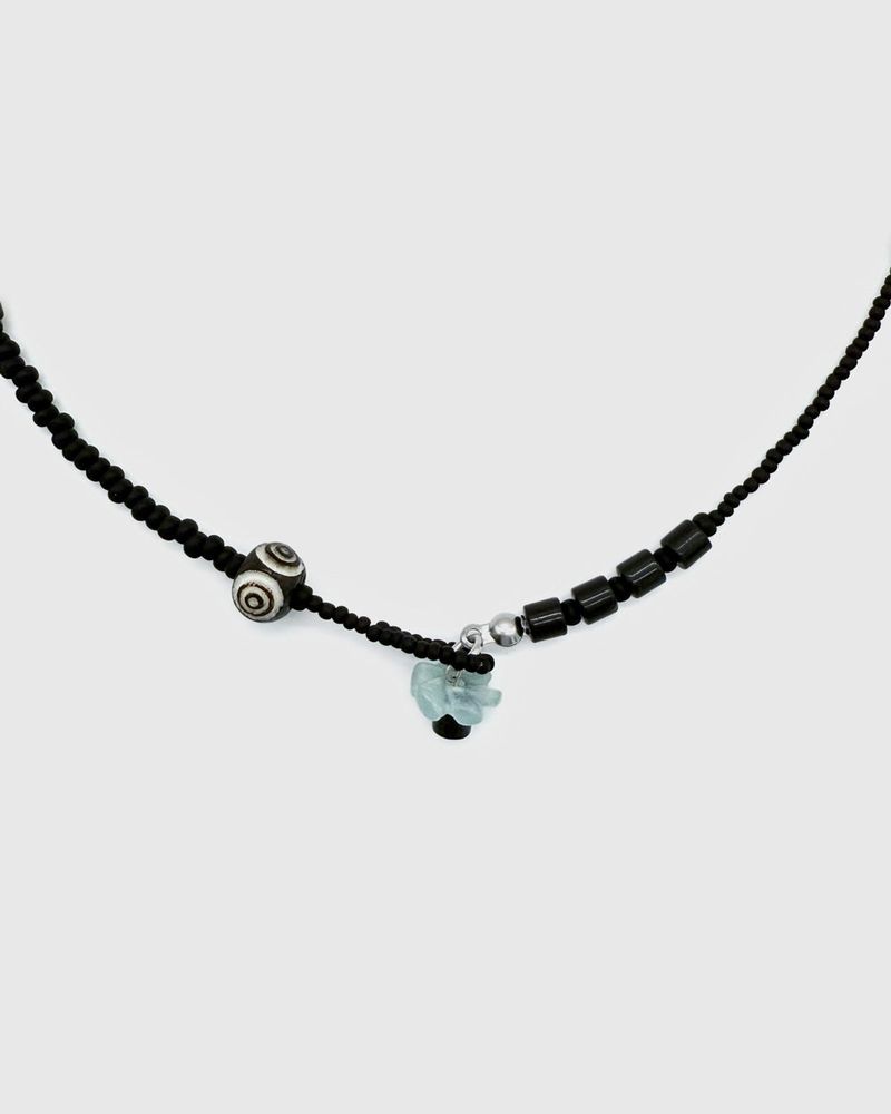 Mechanical flower necklace