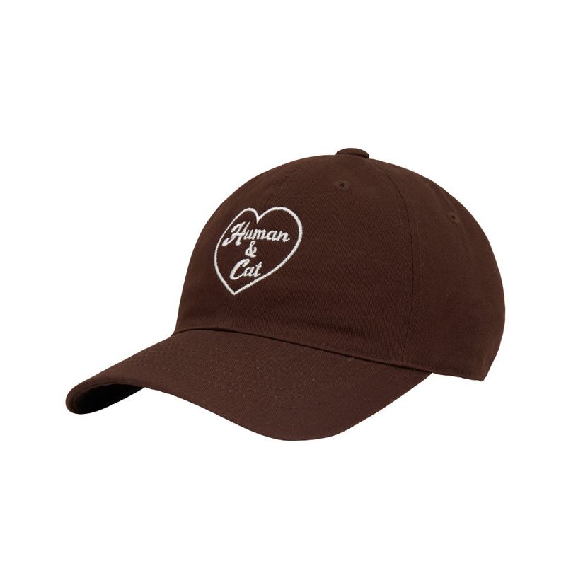 Human & Cat(ヒューマン&キャット)の「HEART BALL CAP_BROWN(Hats)」