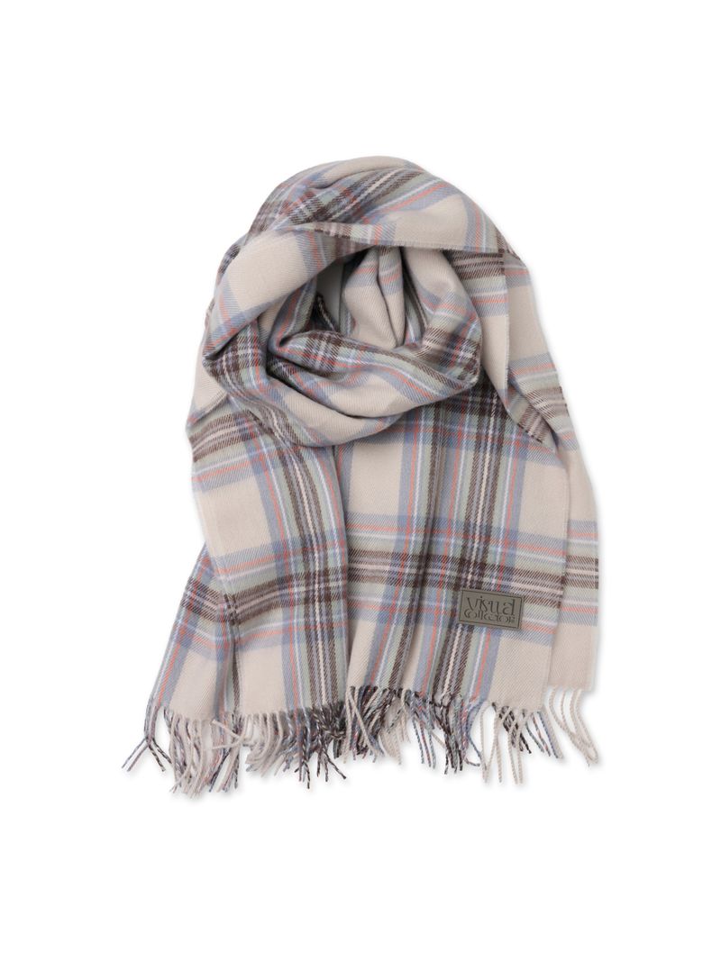 VISUAL COLLECTOR（ビジュアルコレクター）の「visual check muffler [ivory multi]（Fashion Accessories）」