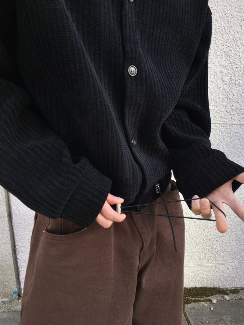 Merrick Velour High Neck Cardigan 3C