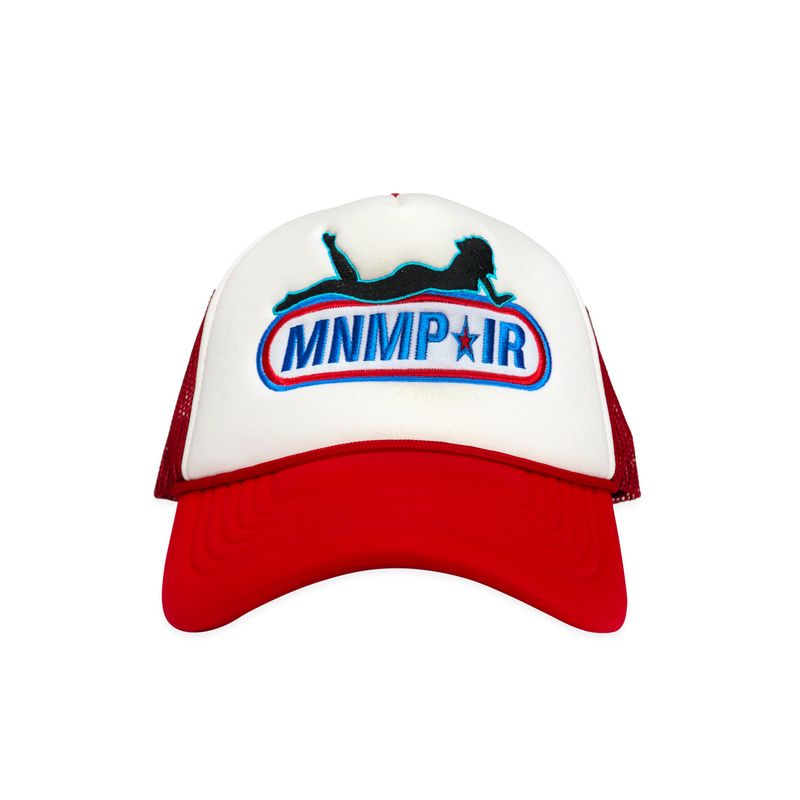 MNMPAIR(ミニマルペア)の「 MP TRUCKER CAP RED(Hats)」