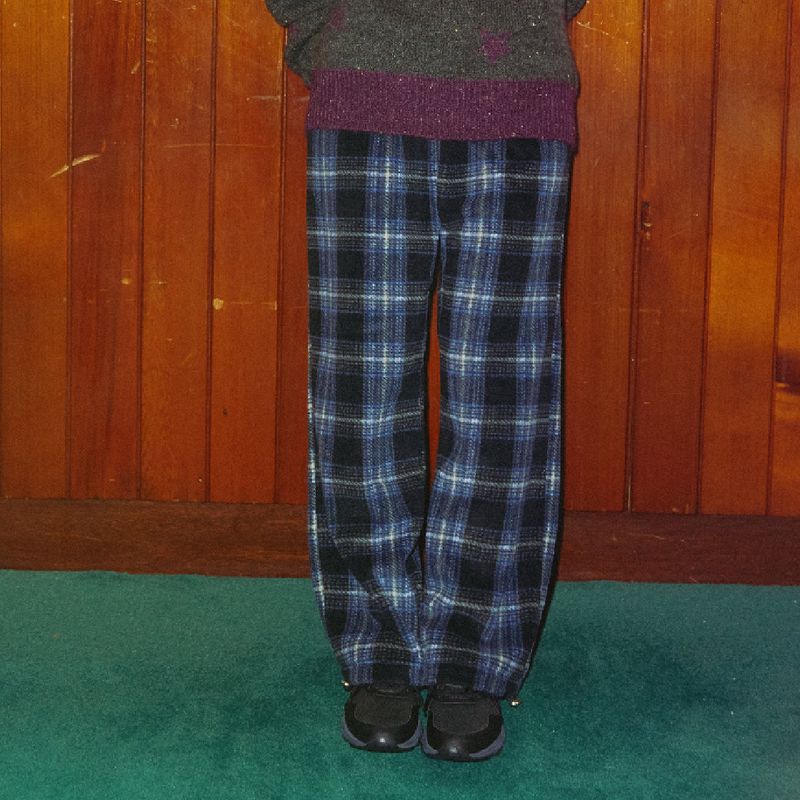 KOOKEESEE(クキシ)の「Winter Polar Fleece Jogger Pants (check black)(Pants)」
