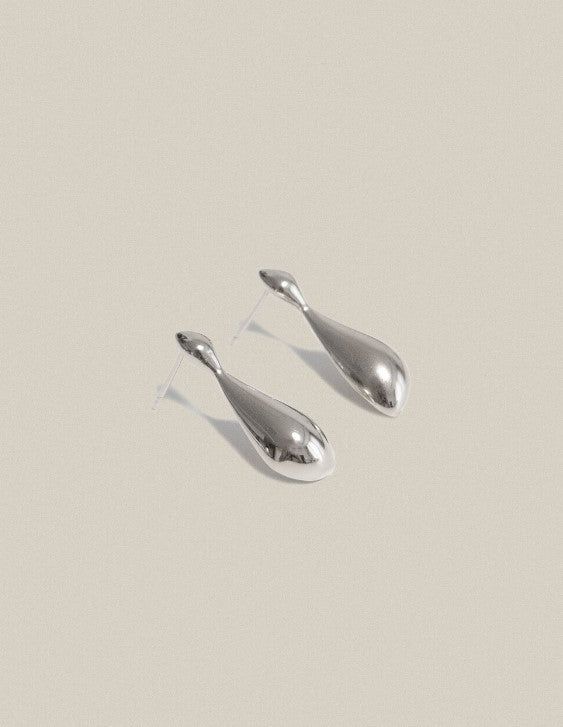 Victorian Mirror Earrings Silver