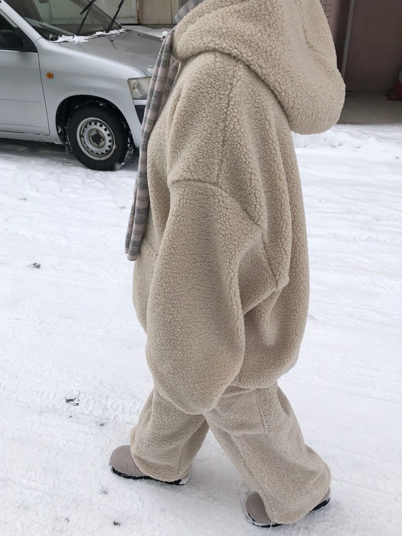 Ken & Mary fleece set up cargo pants