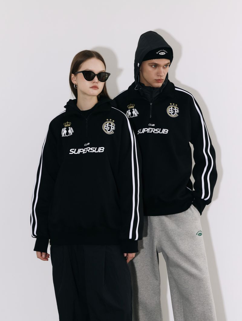 SUPERSUB（スーパーサブ）の「[WOOL LINING] CLUB REPLICA SWEATSHIRT - BLACK（Tops）」