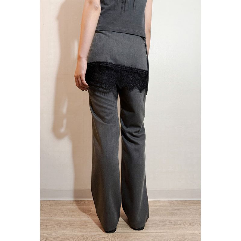 SLOGAN SKIRTED TROUSERS